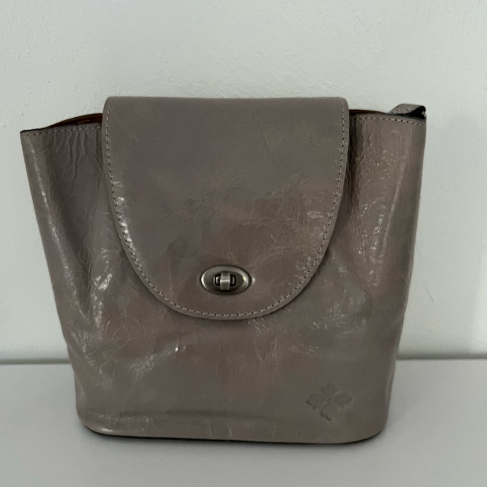 Patricia Nash Distressed Glazed Backpack- Light Grey